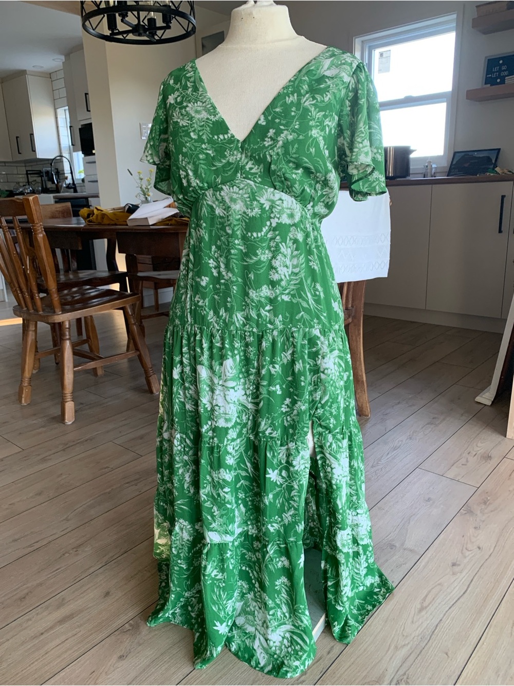 Abercrombie & Fitch Floral Maxi Dress | empire waist | cowgirl country girlie
